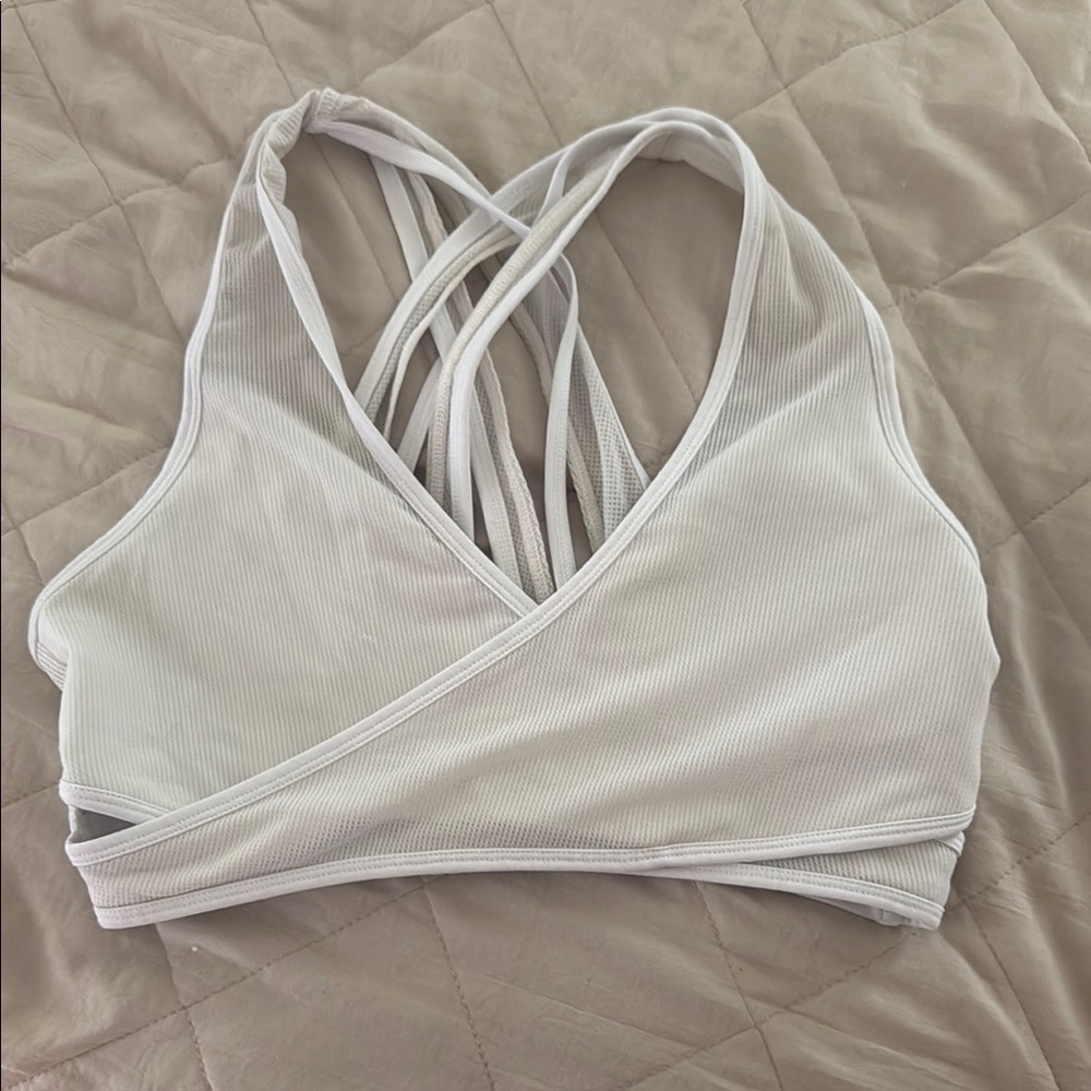 Women's Fabletics White Wrap Bra